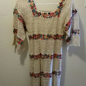 Vintage Crochet Maxi Dress